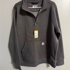 Carhartt Women's Dark Gray Zip-Up Sweater